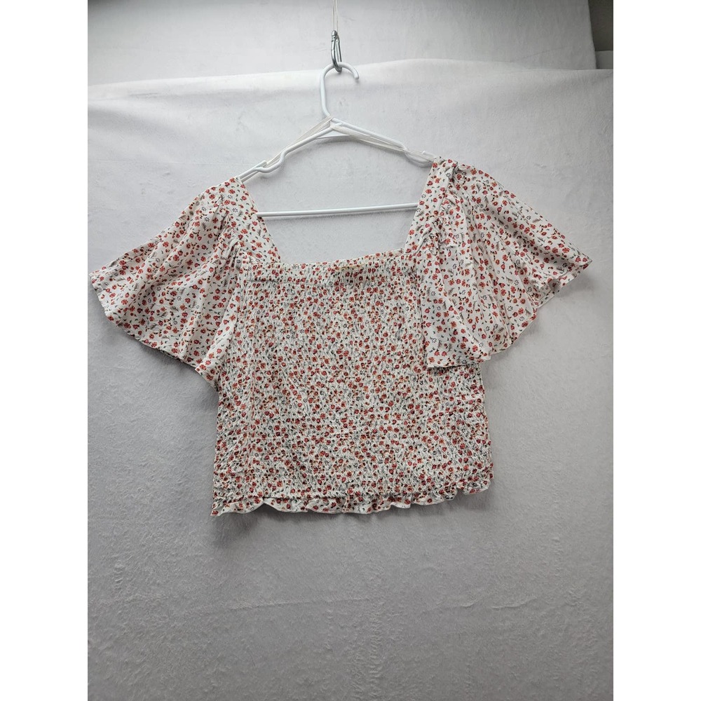 Japna Womens Floral Crop Top, Size M, NWOT